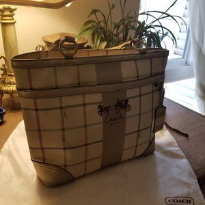 Vintage Coach Tattersall Heritage Bag